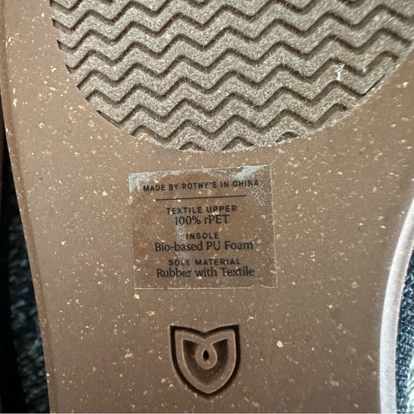 Rothy's Round Toe Heathered Black Women's Size 7.5 Ballet Flats - Picture 10 of 12